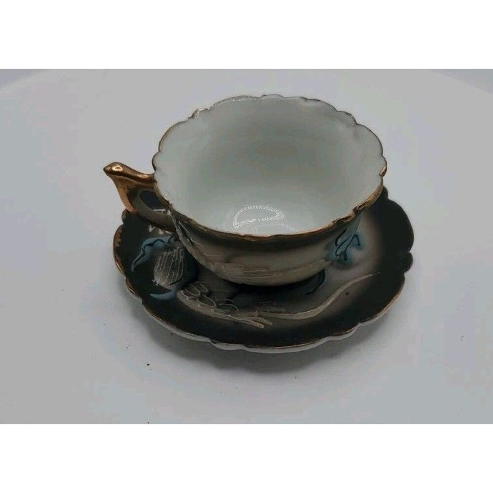 VINTAGE 1950'S MINIATURE DRAGONWARE CUP AND SAUCER SET